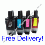 4 Black + 2 of Each Colour Compatible LC47 Ink Cartridges Combo
