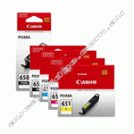 A Set Genuine Canon PGI650 CLI651 B/PB/C/M/Y Ink Cartridges