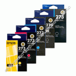 A Set Genuine Epson 273 B/PB/C/M/Y Ink Cartridges