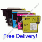 A Set Compatible Brother LC39 Ink Cartridges -High Yield