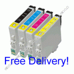 Any 10 Compatible Epson T133 B/C/M/Y Ink Cartridges