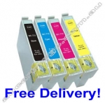 Any 5 Compatible T0731/T0732/T0733/T0734 (73N) Ink Cartridges
