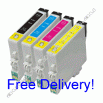 Any 5 Compatible Epson T133 B/C/M/Y Ink Cartridges