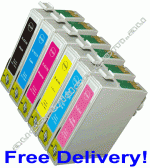 Any 7 Compatible 82N/T082 B/C/M/Y/LC/LM Ink Cartridges