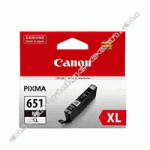 Genuine Canon CLI651XLBK High Yield Black Ink Cartridge