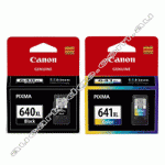 Genuine Canon PG640XL BK & CL641XL C Ink Cartridge Value Pack