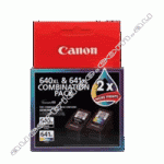 Genuine Canon PG640XL High Yield Black Ink Cartridge Twin Pack