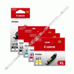 A Set Genuine Canon PGI650XL CLI651XL B/PB/C/M/Y Ink Combo