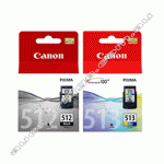 Genuine Canon PG512 BK & CL513 C Ink Cartridge Value Pack